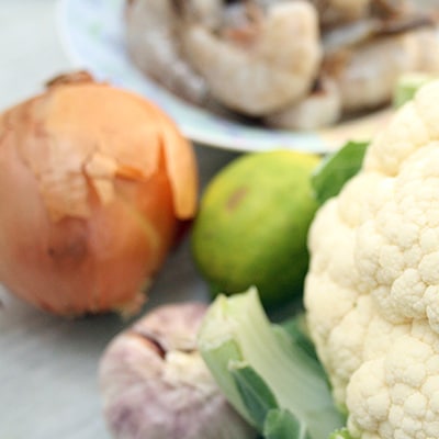 Recipe Ingredients Shrimp and Cauliflower Grits Ingredients