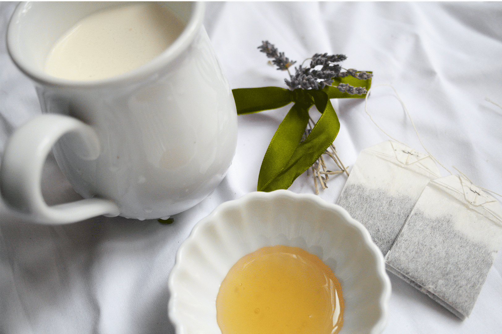 milk tea and lavender