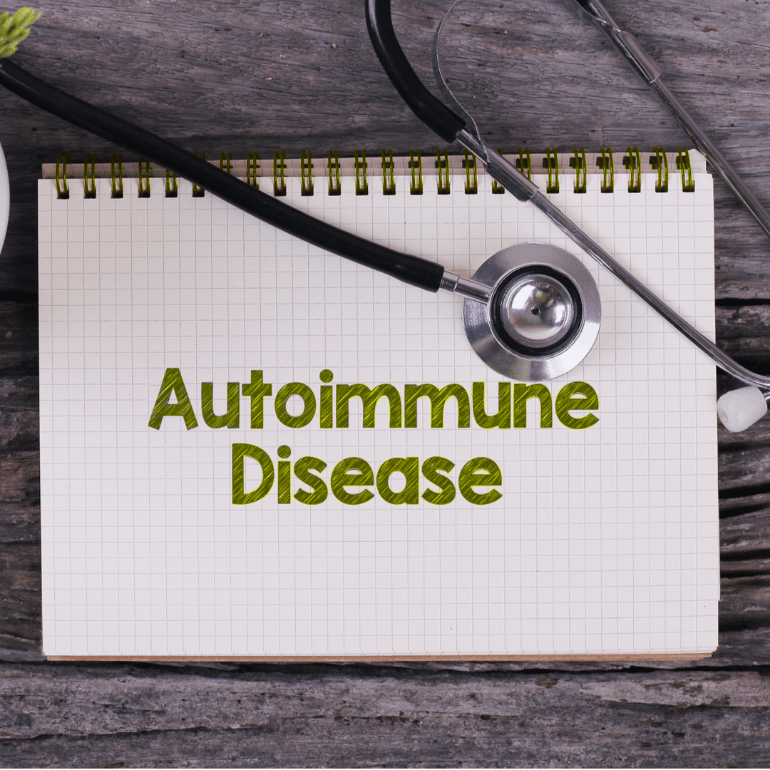 Note Pad with the words Autoimmune Disease on it.