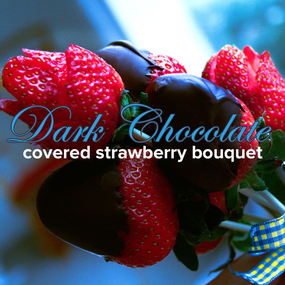 Dark Chocolate Covered Strawberry Bouquet