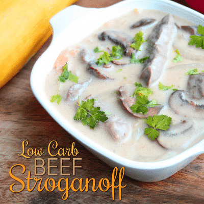 Low Carb Beef Stroganoff