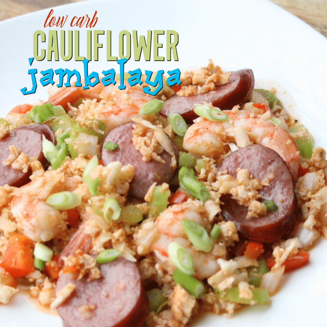 low carb cauliflower jambalaya