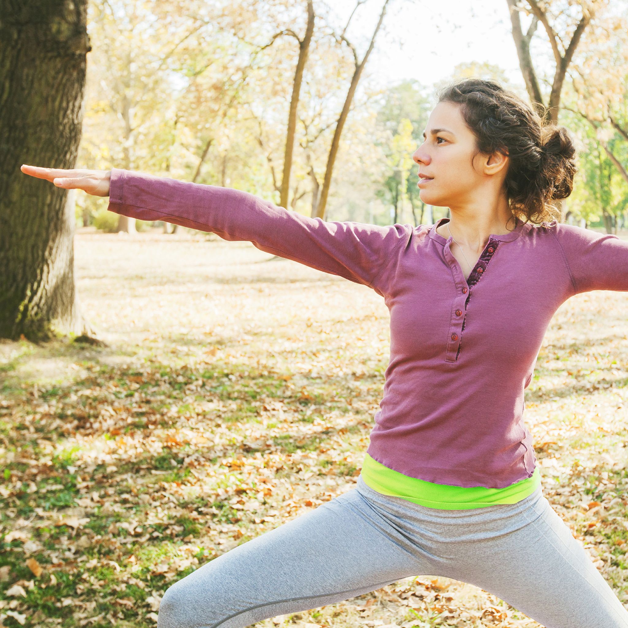 Woman doing yoga