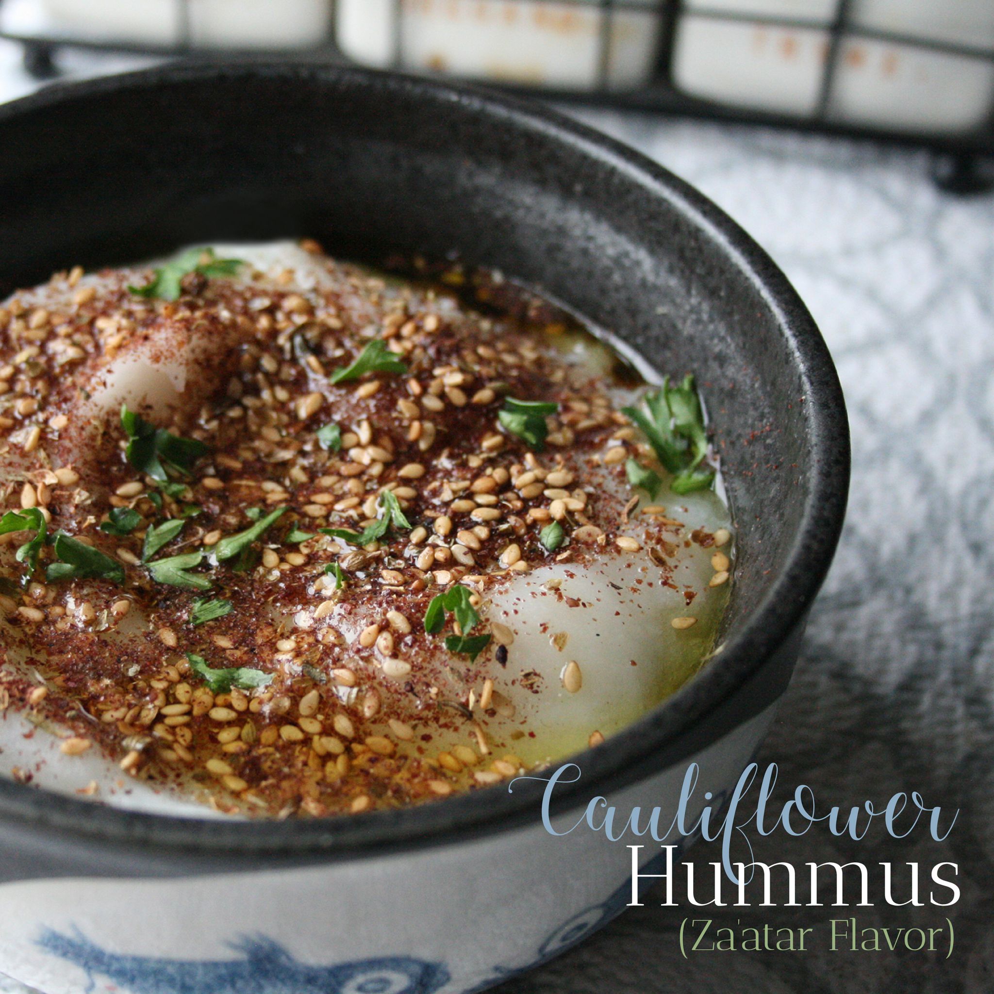 Cauliflower Hummus (Za’atar Flavor)