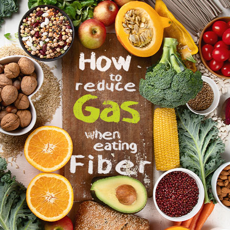 How to reduce gas when eating fiber